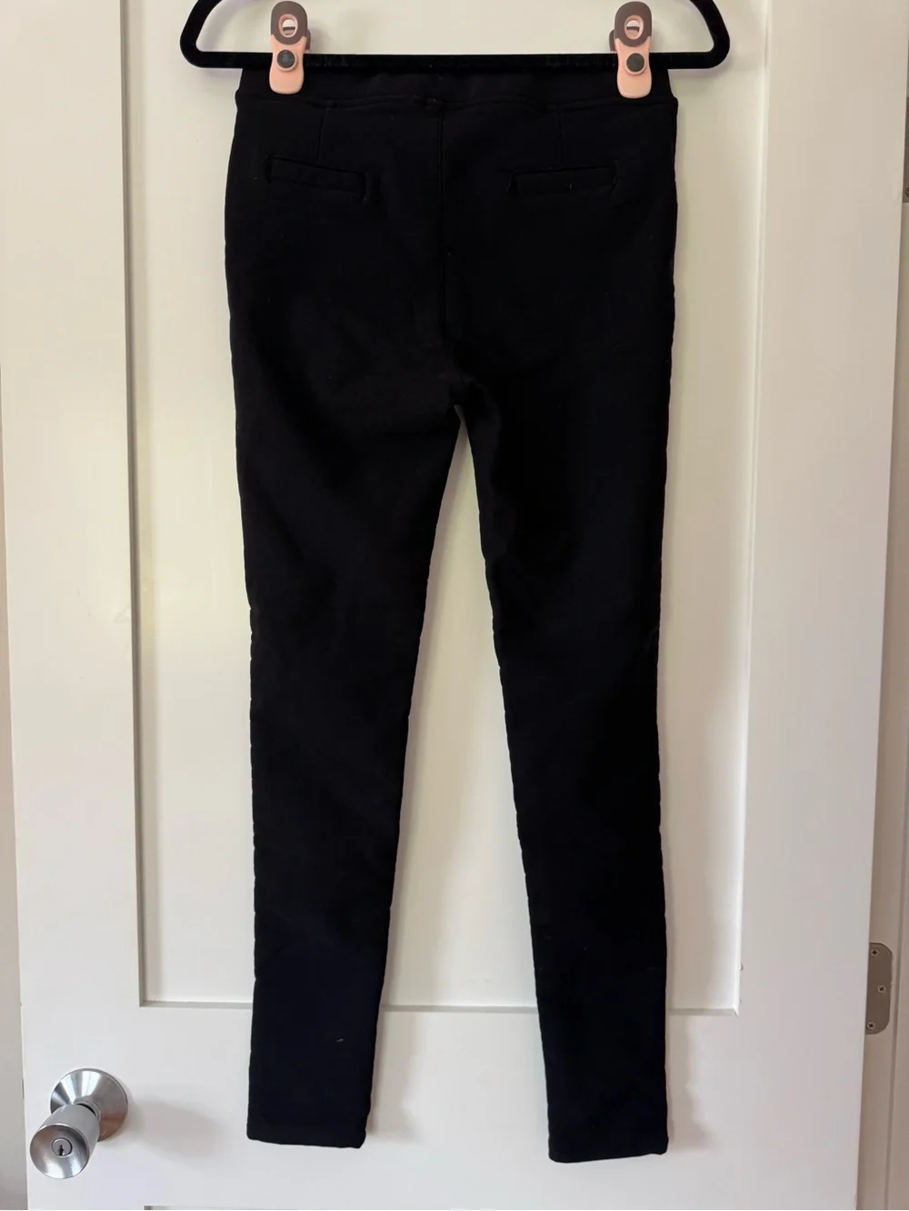 Super Warm Black Slim Stretch Pants